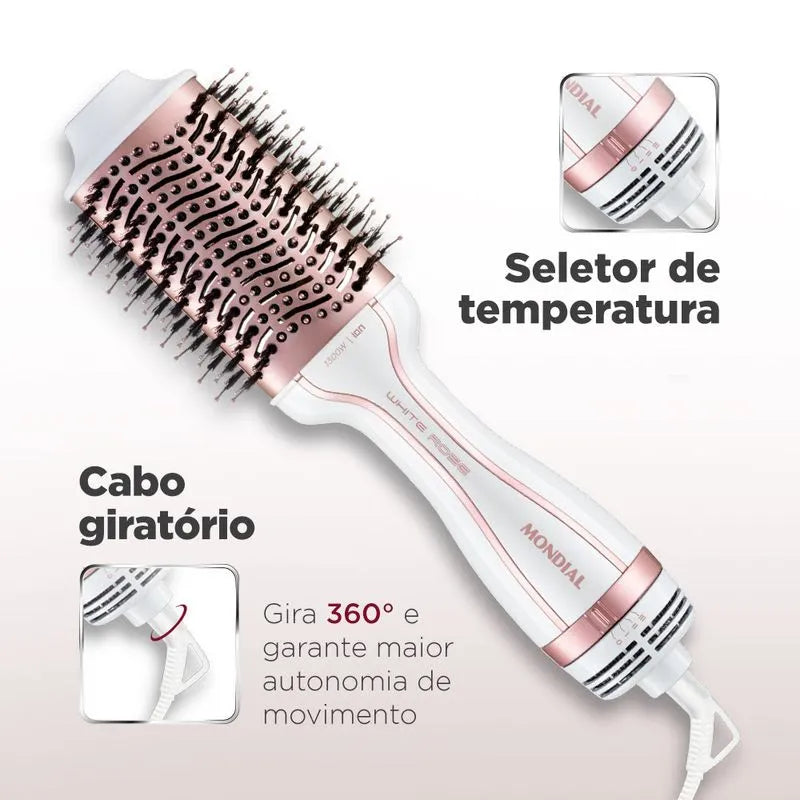 Escova Secadora White Rose Line Mondial ES-50