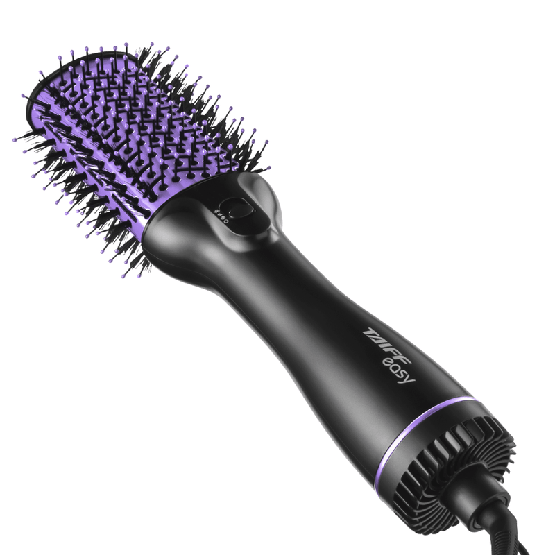 Escova Secadora Taiff Easy Oval 1200W, Preta/Lilás